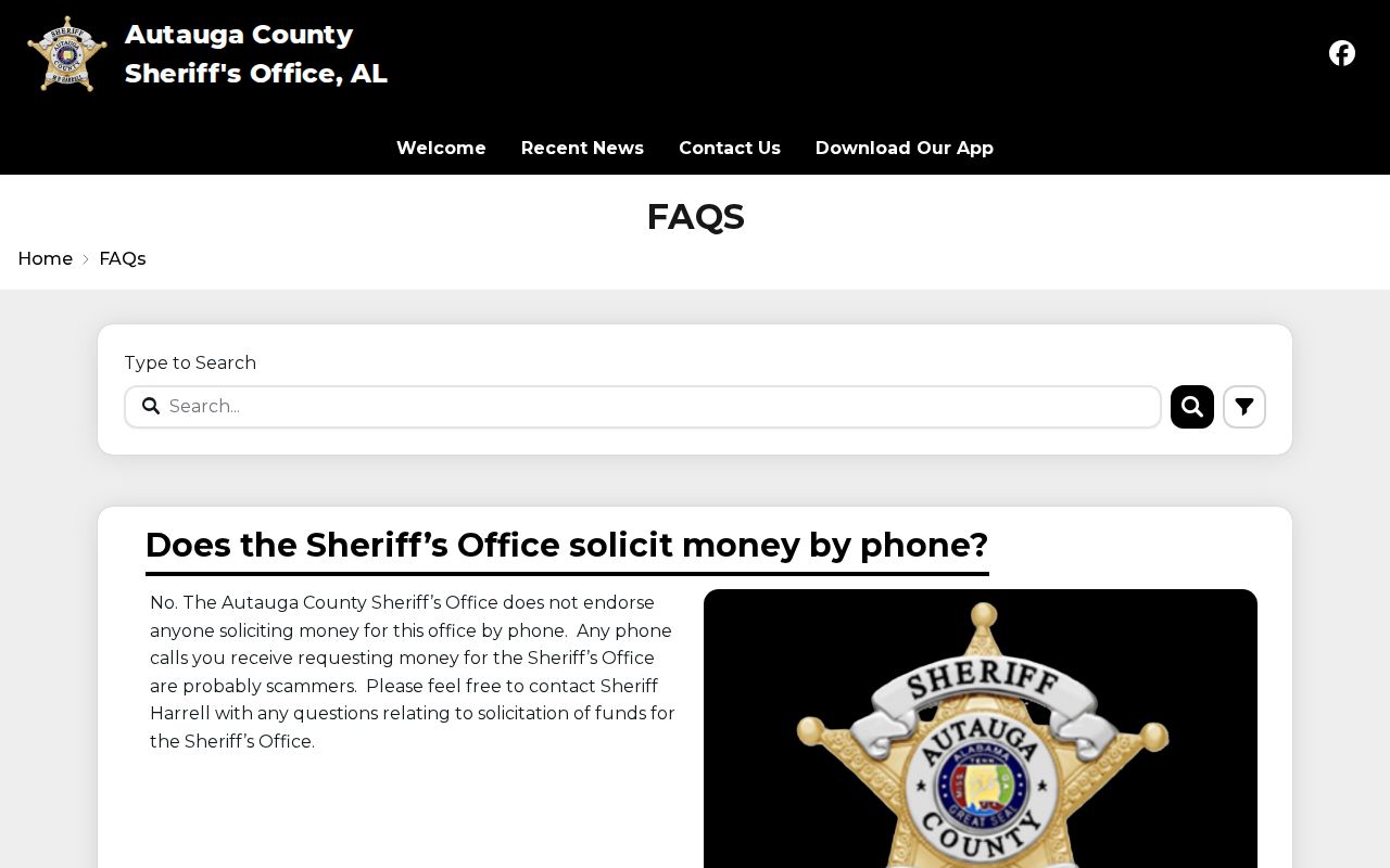 Alabama arrest warrant records and a local sheriff payment-scam warning